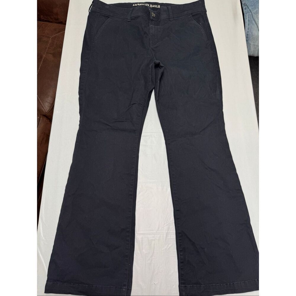 American Eagle Navy Super Stretch X Kick Boot Pants